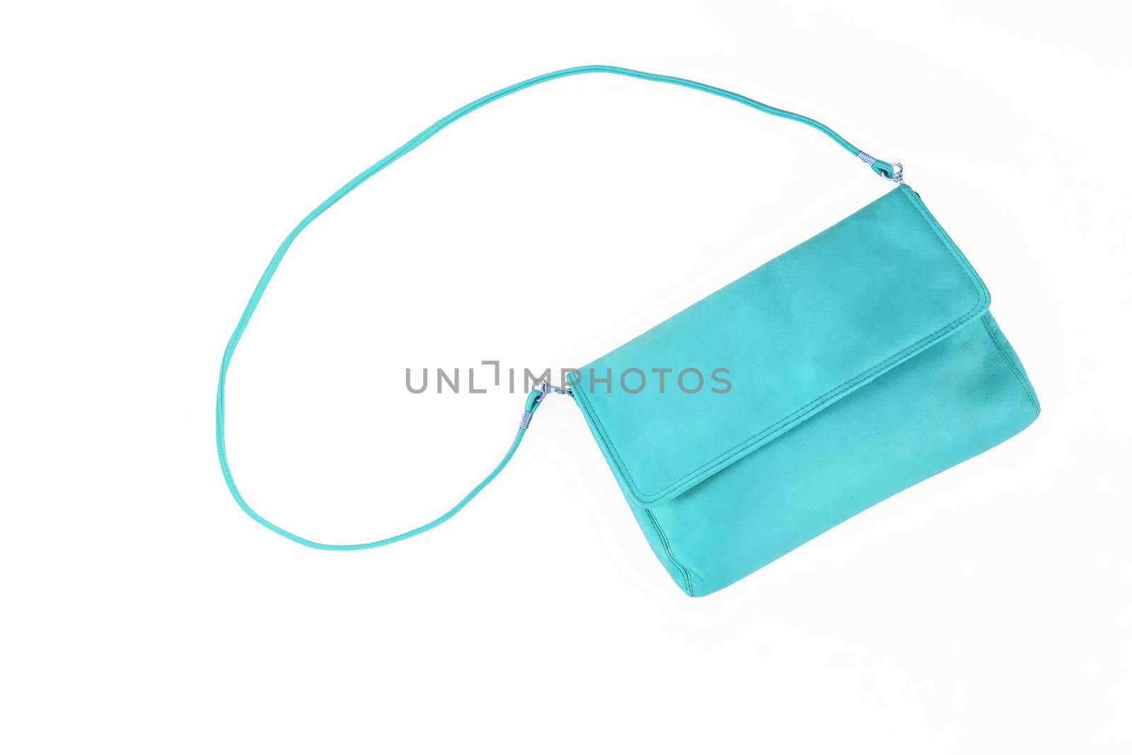colorful fashionable clutch bag isolated on white background by Tanacha
