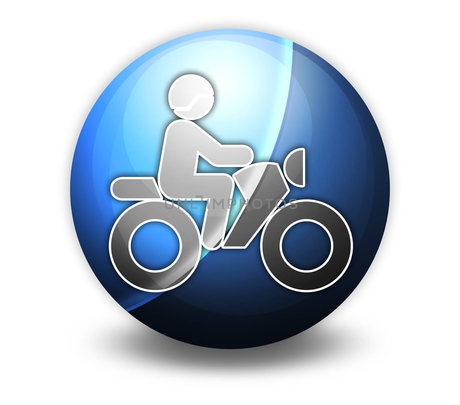 Icon, Button, Pictogram Motorbike Trail by mindscanner