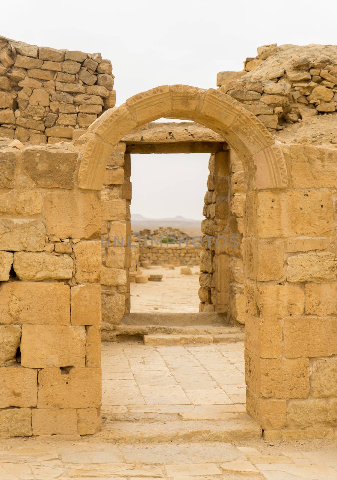 Shivta archaeology ruins in israel by javax