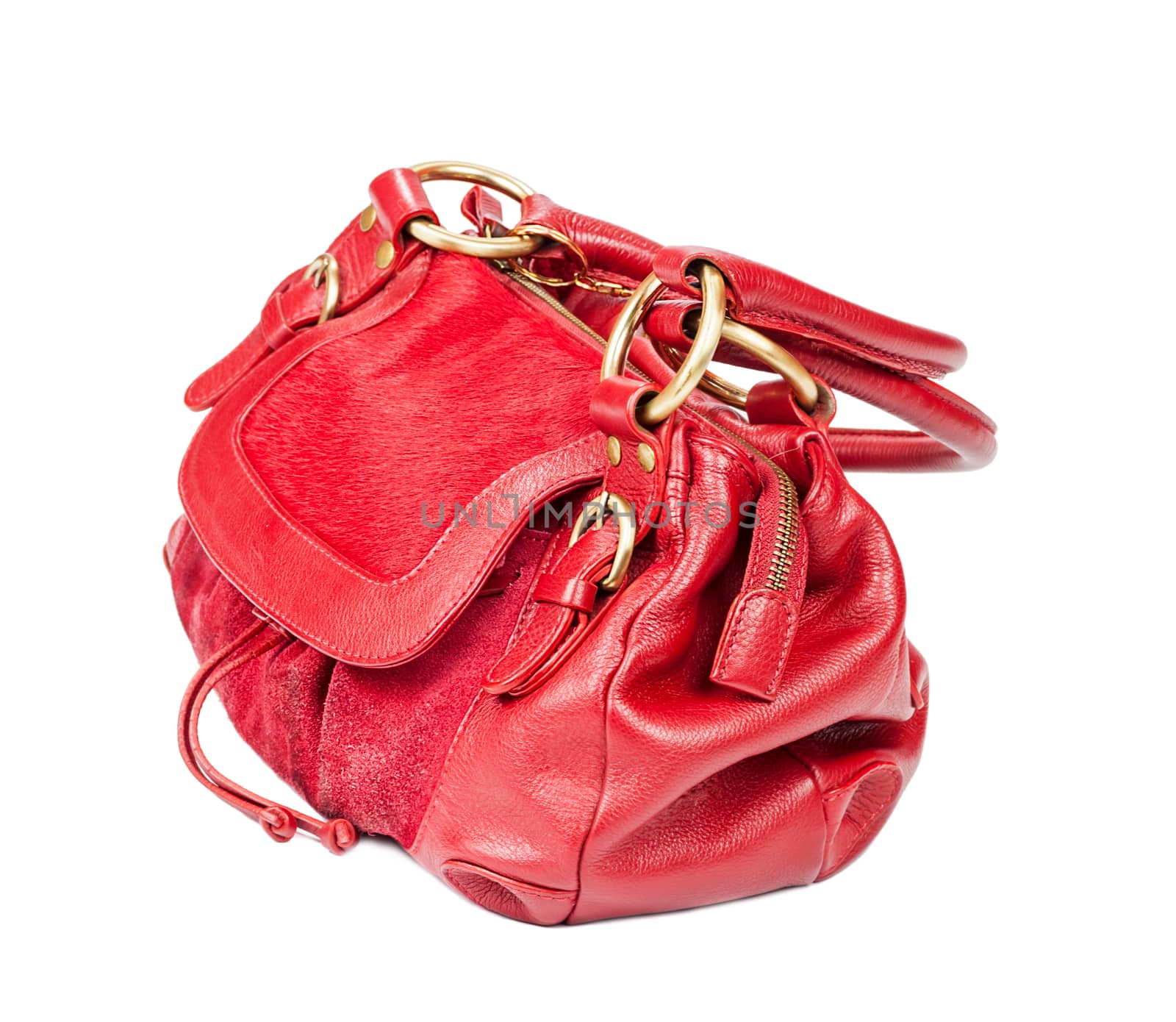 Red purse isolated by olga_sweet