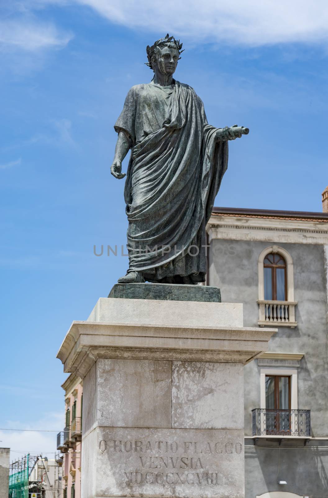 statue of Horace in Venosa by edella