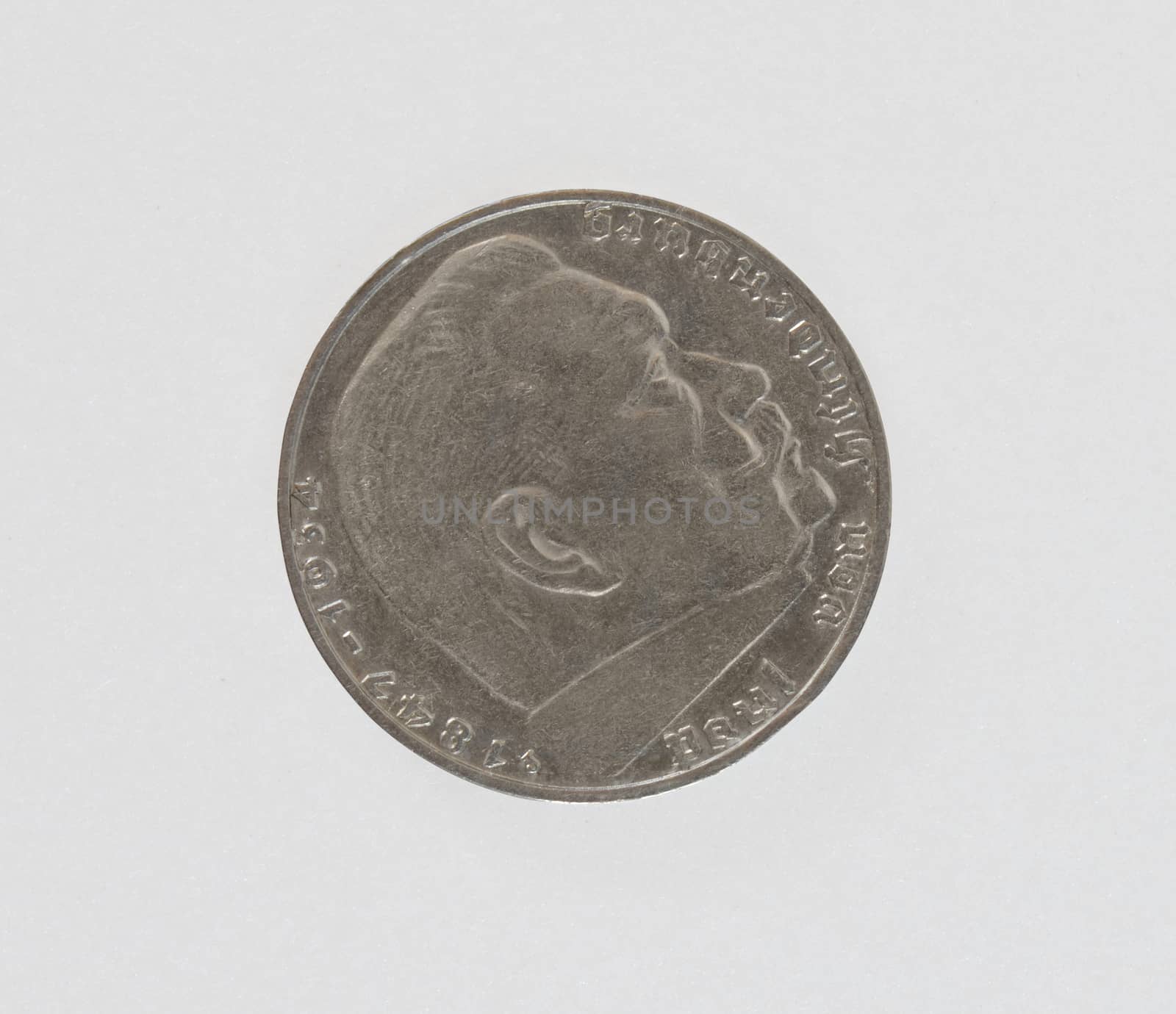 Old German Mark coin  by Vectorex