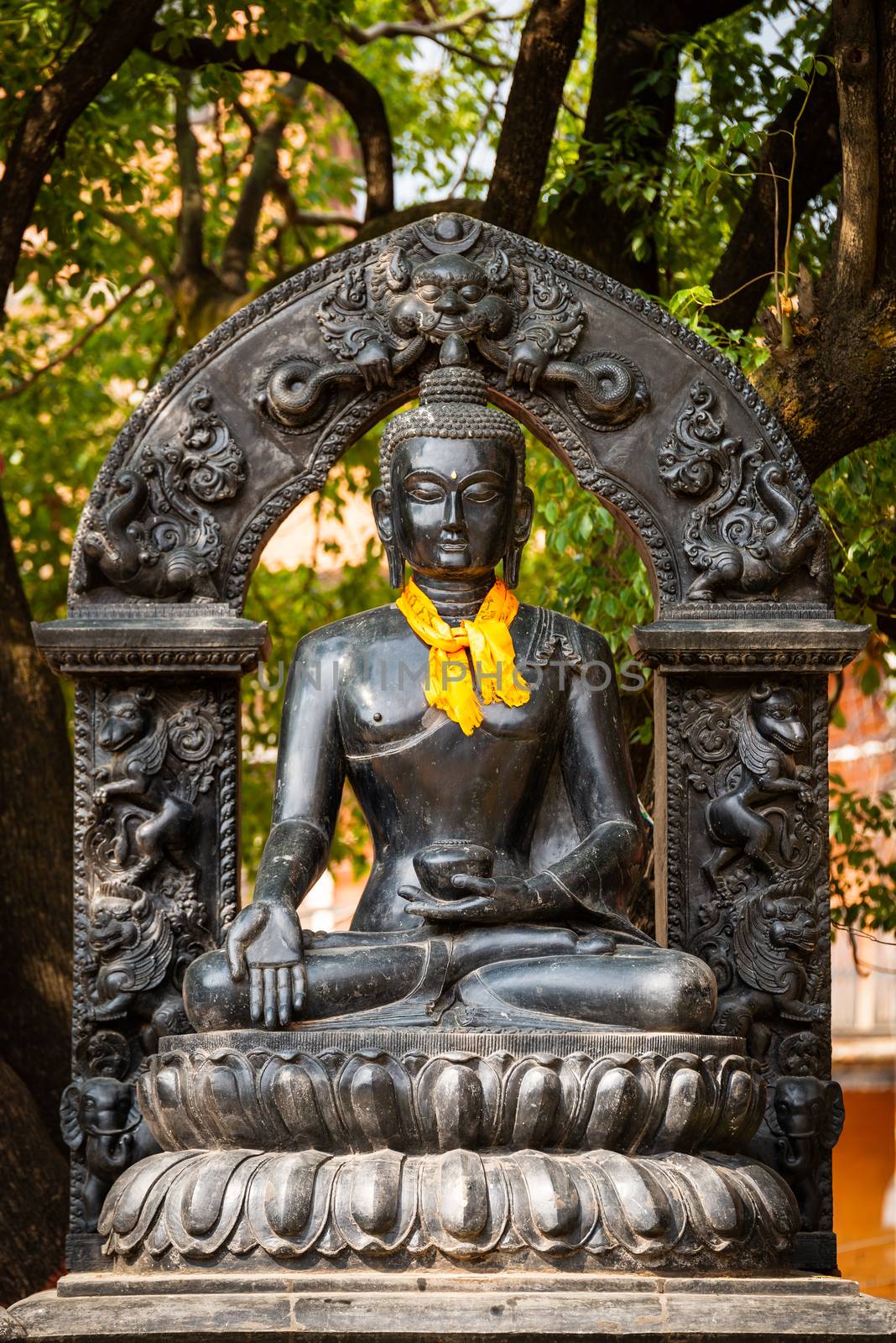 Buddha statue in Patan, Nepal by dutourdumonde