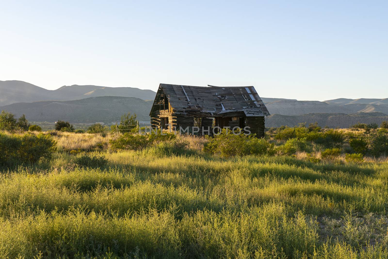 Abandoned wood cabin in Dead Horse Ranch State Park, Arizona by Njean