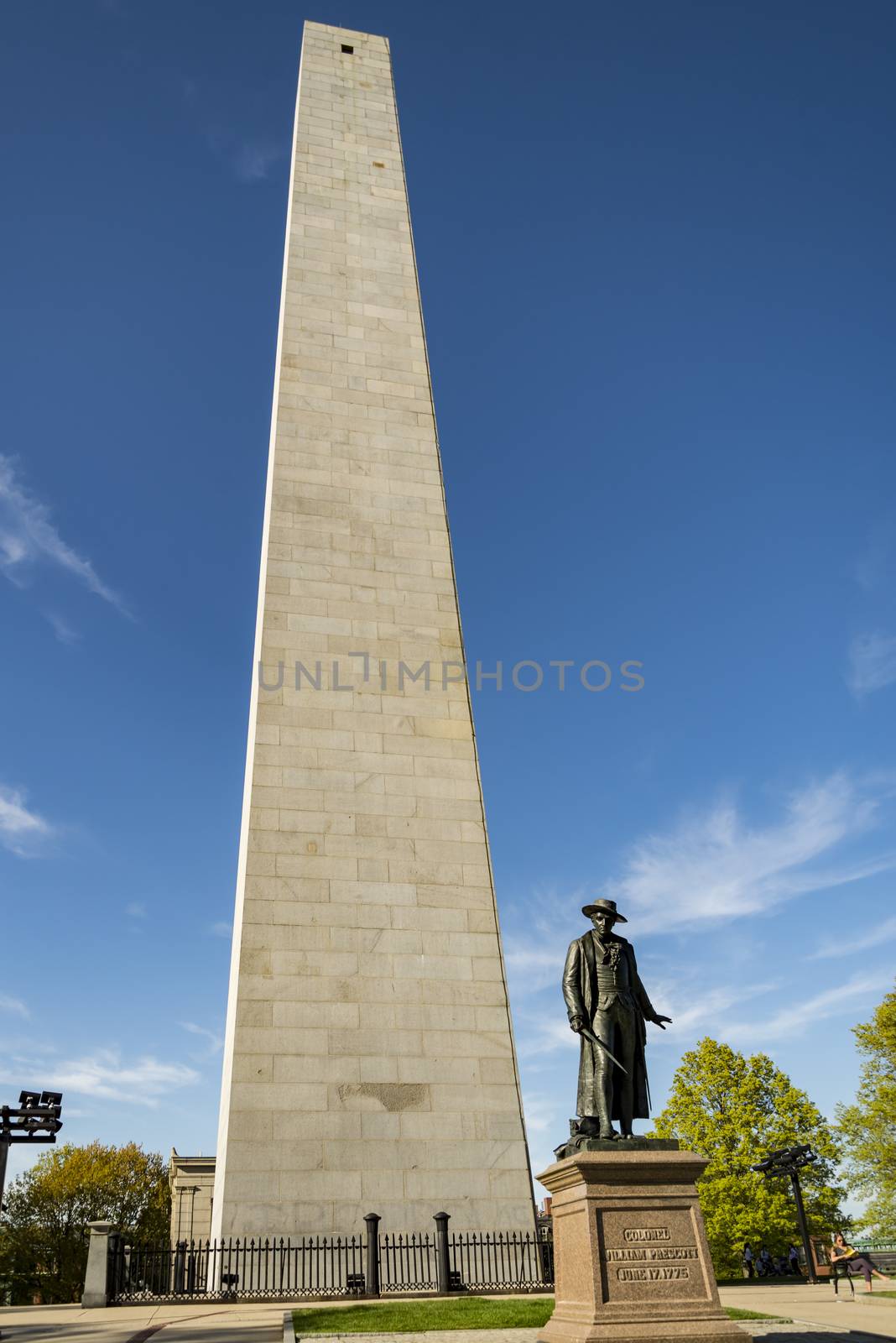 The Bunker Hill Monument in Boston, Massachusetts. by edella