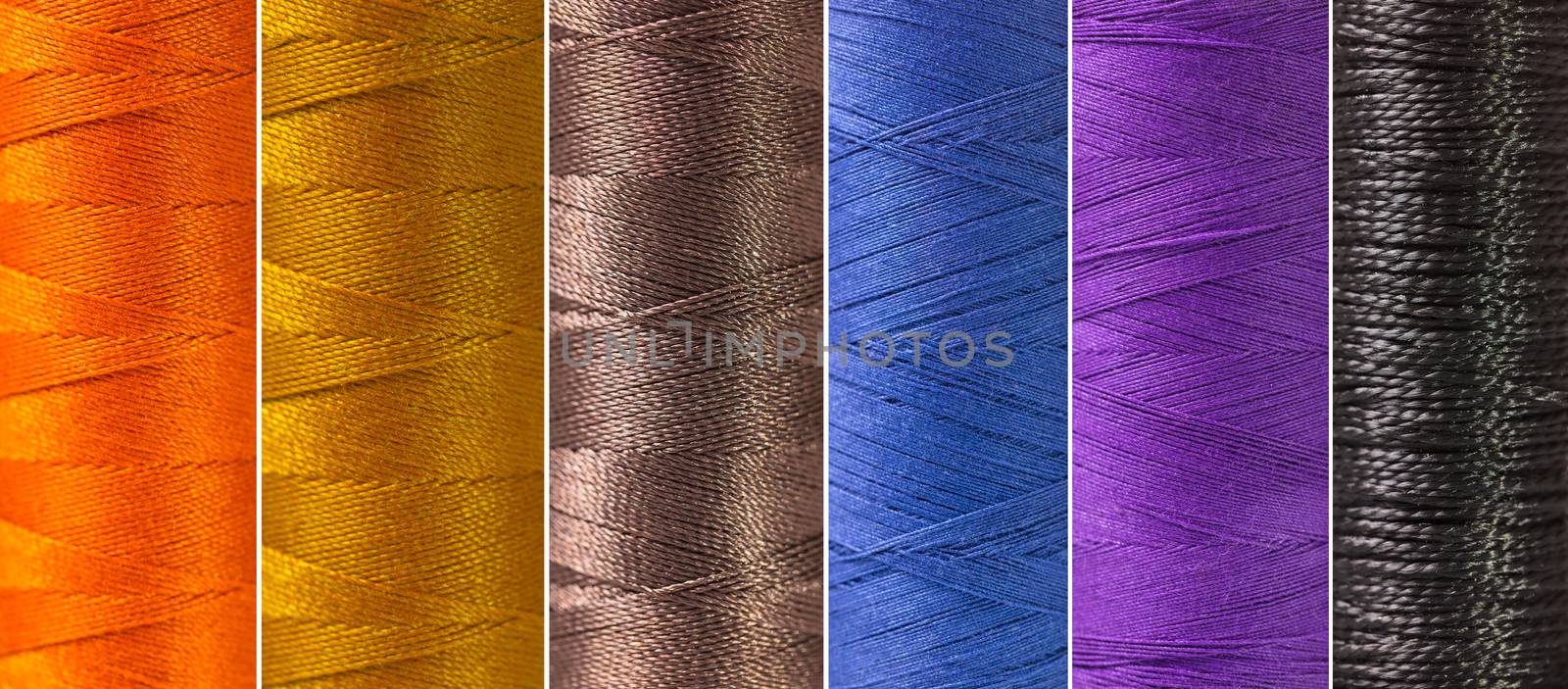 abstract background of a multi-colored silk thread texture