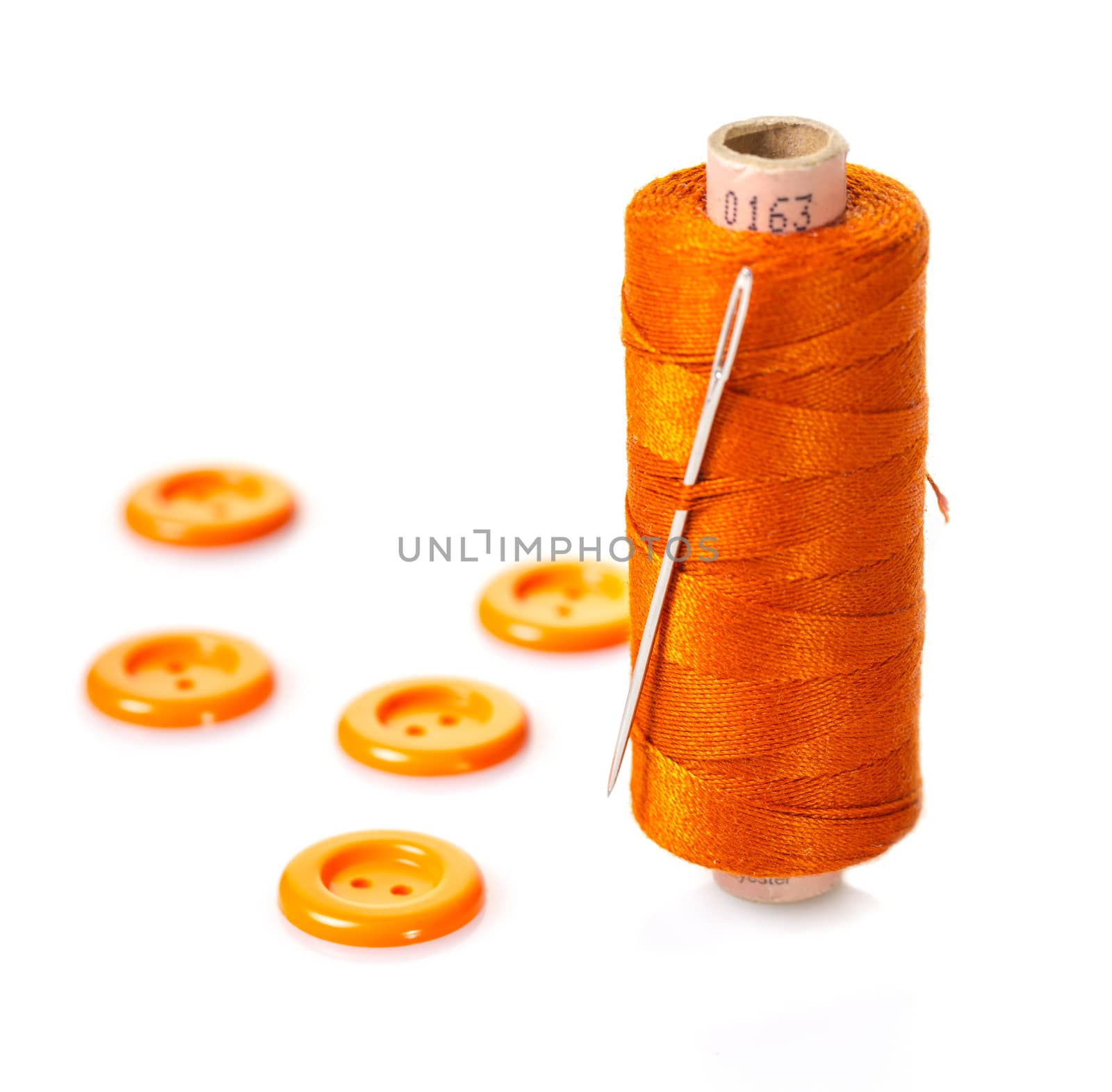 spool of thread and buttons  by MegaArt