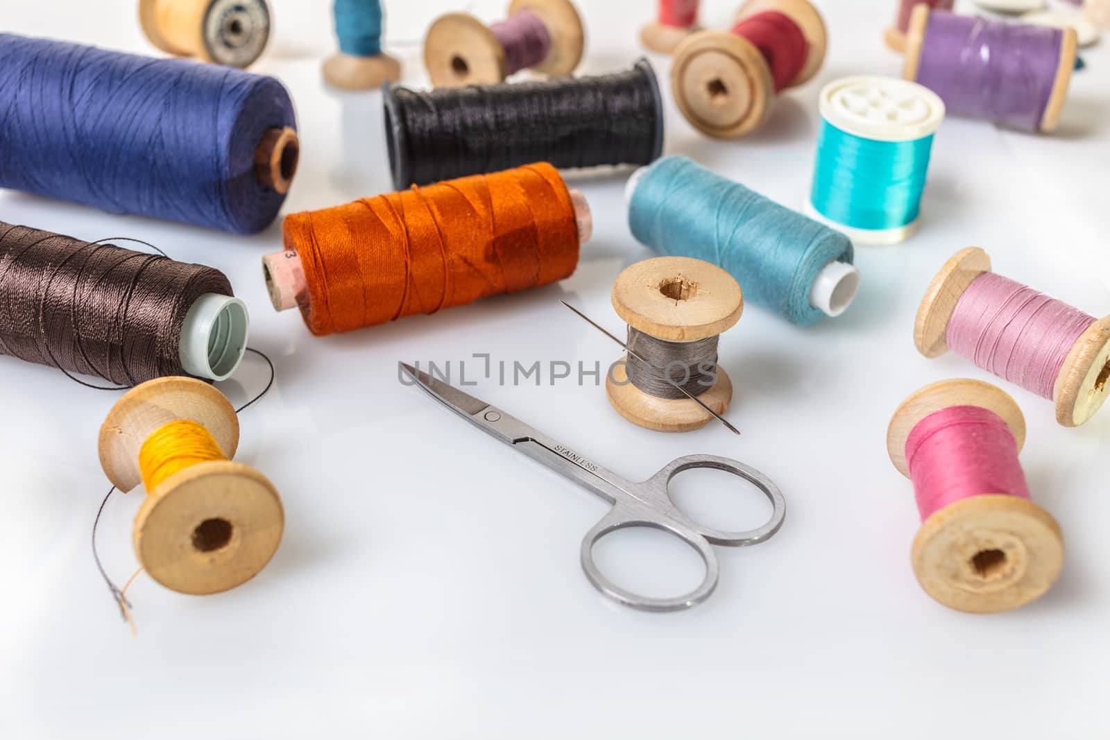 coils with colorful thread  by MegaArt