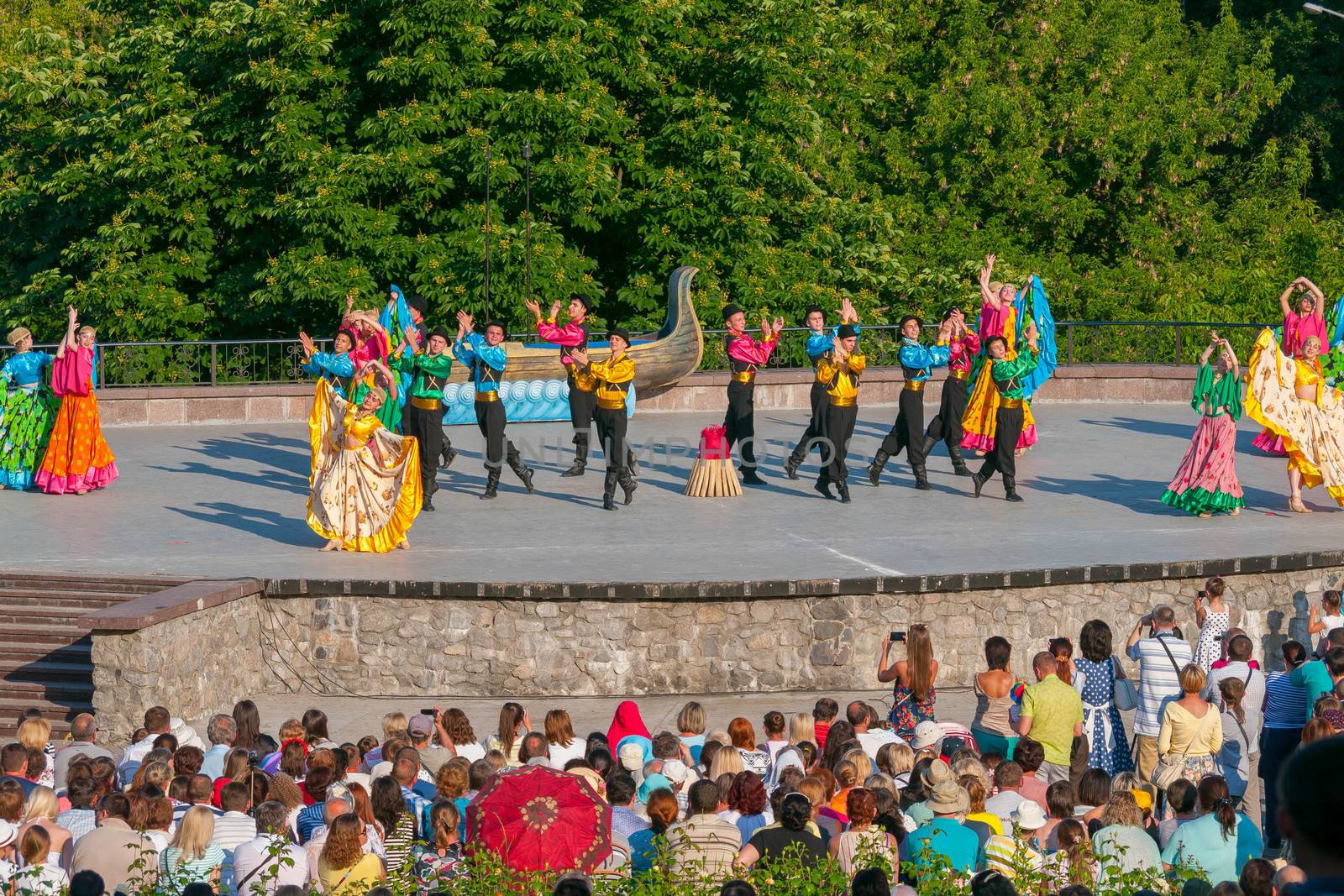 KIEV, UKRAINE - July 22, 2016: Ukraina School of Dance Ensemble  by Adamchuk