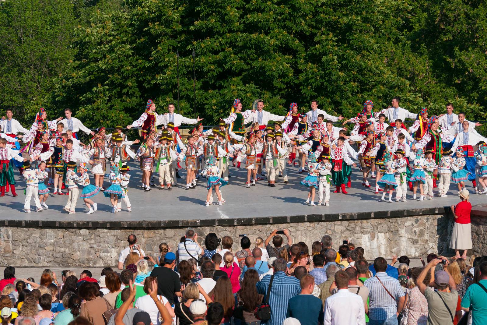 KIEV, UKRAINE - July 22, 2016: Ukraina School of Dance Ensemble  by Adamchuk