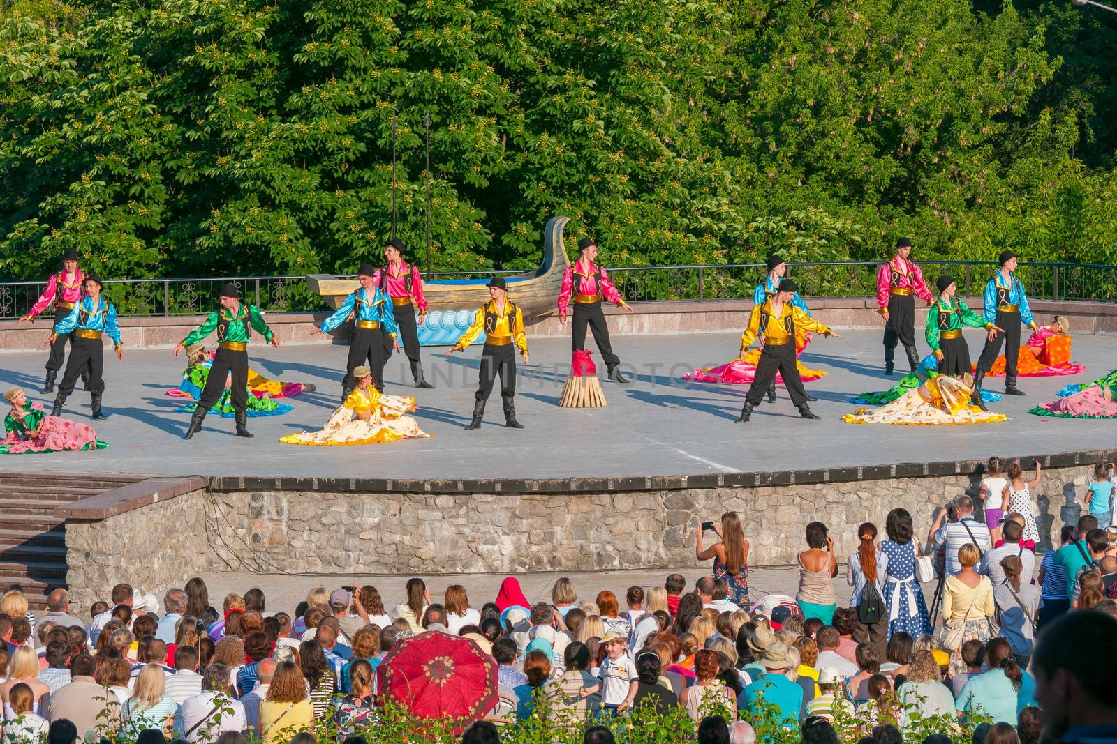 KIEV, UKRAINE - July 22, 2016: Ukraina School of Dance Ensemble  by Adamchuk