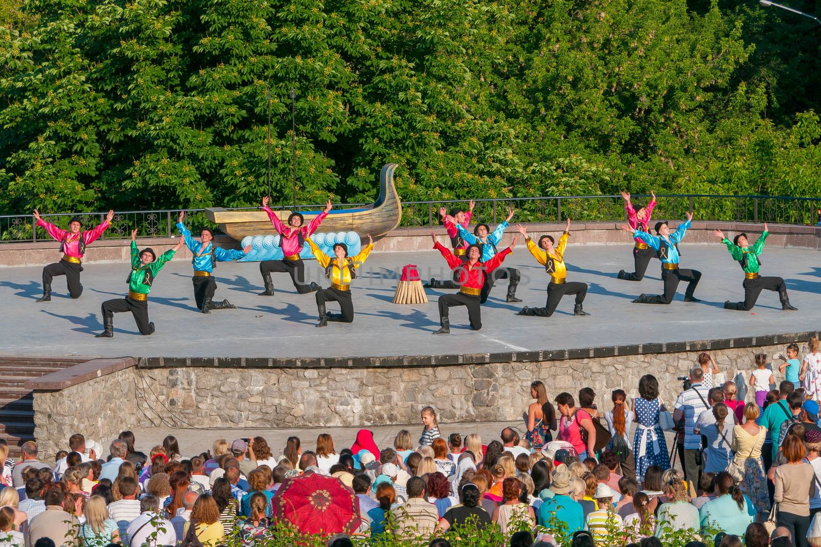 KIEV, UKRAINE - July 22, 2016: Ukraina School of Dance Ensemble  by Adamchuk