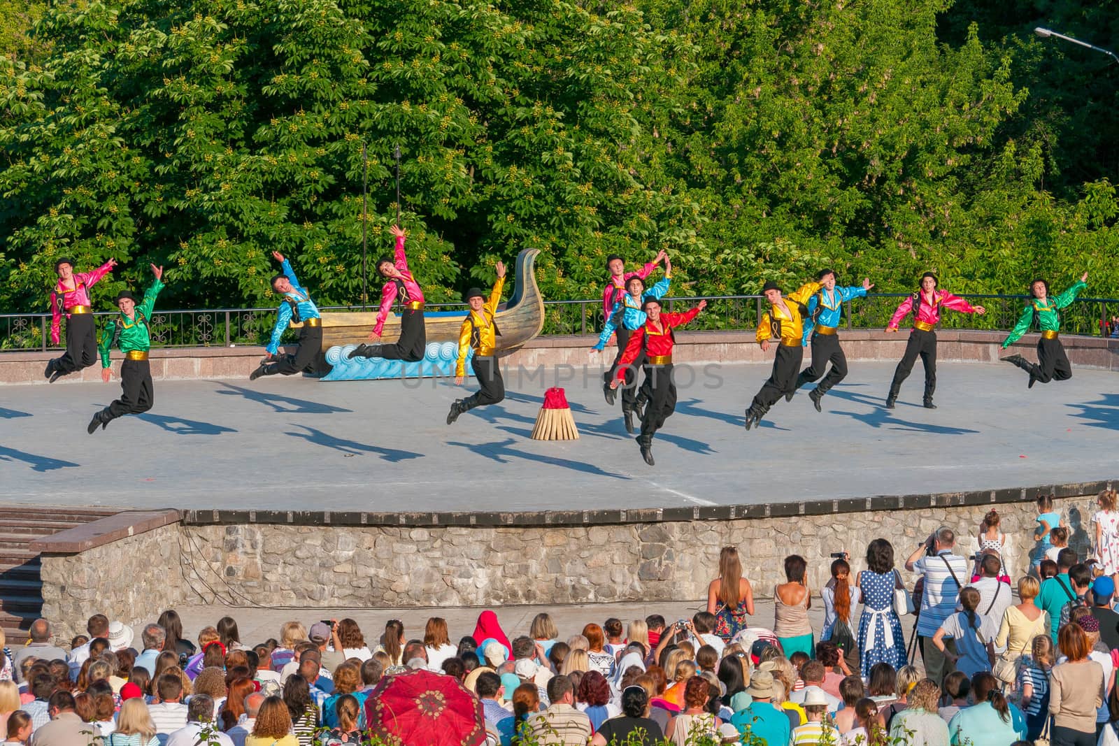 KIEV, UKRAINE - July 22, 2016: Ukraina School of Dance Ensemble  by Adamchuk