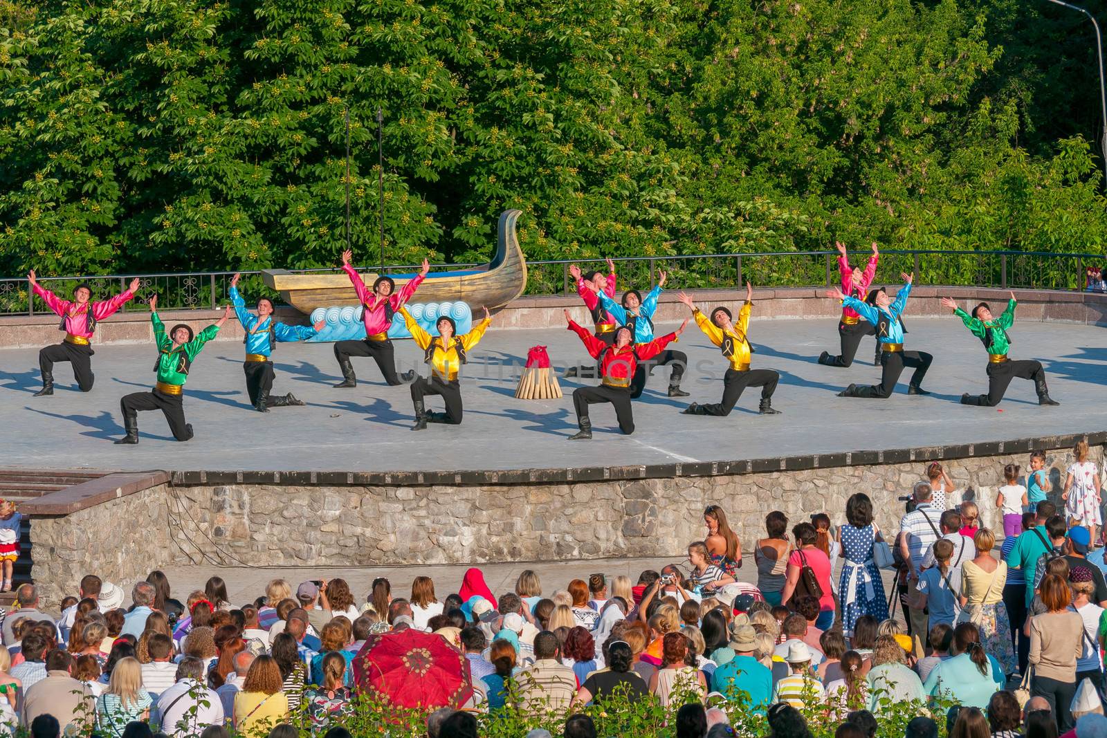 KIEV, UKRAINE - July 22, 2016: Ukraina School of Dance Ensemble  by Adamchuk