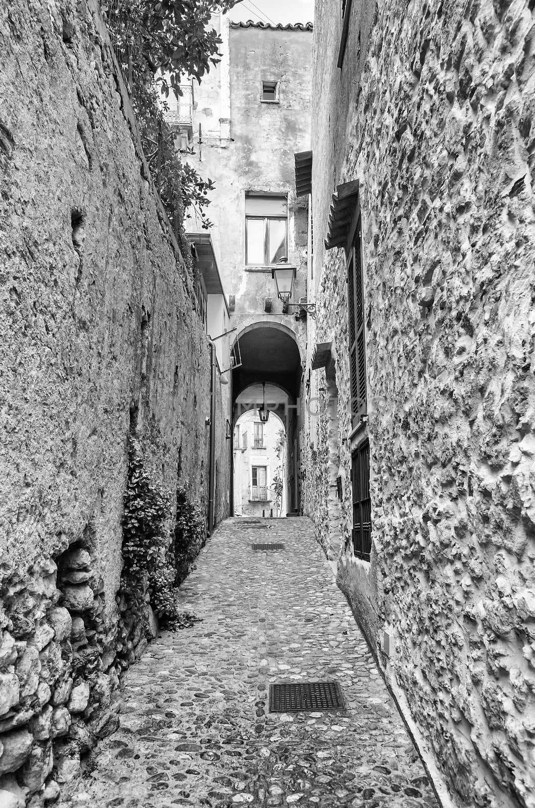 Ancient street in old town of a southern Italy village by marcorubino