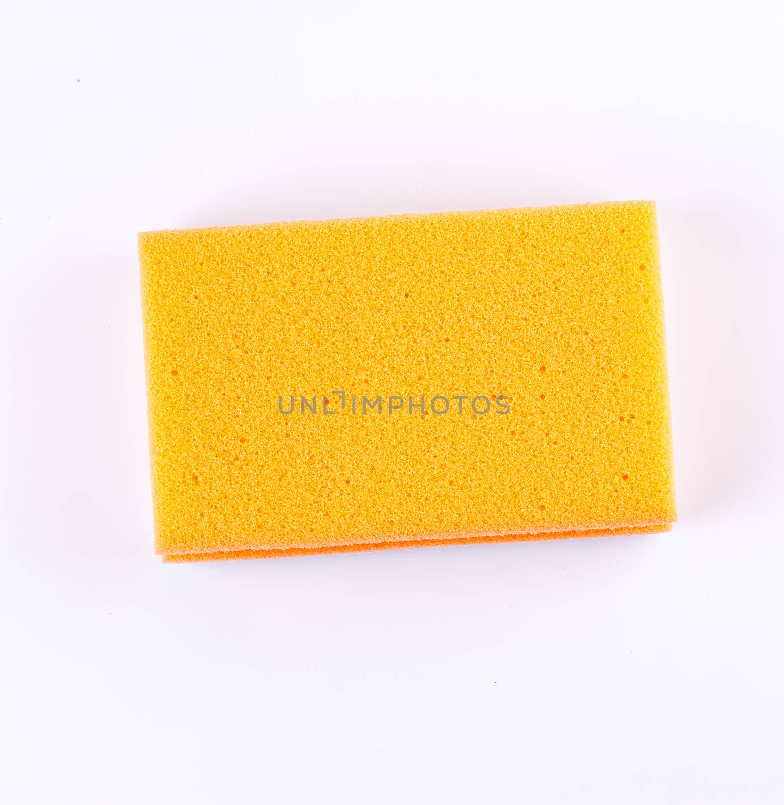 colored sponges close up cleaners, detergents, household cleaning sponge for cleaning on white background