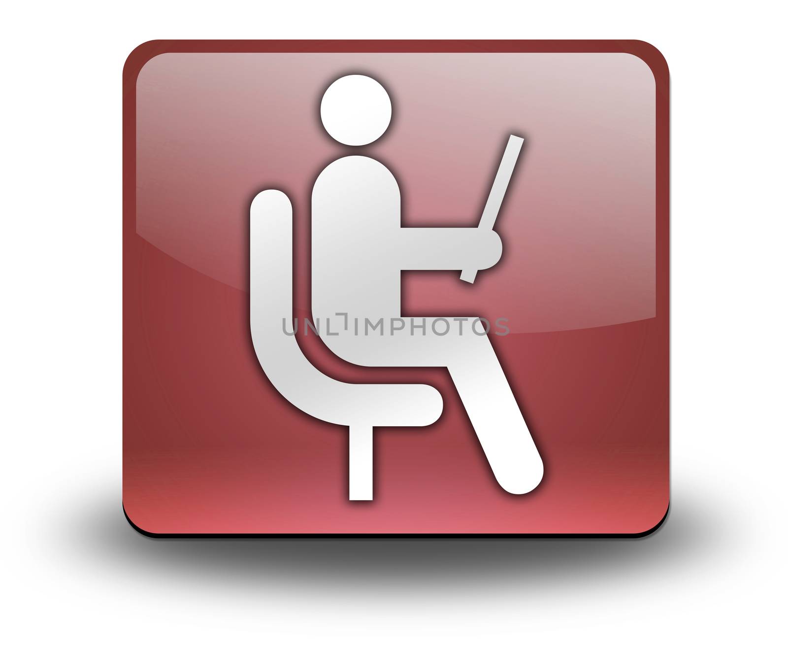 Icon, Button, Pictogram Waiting Room by mindscanner