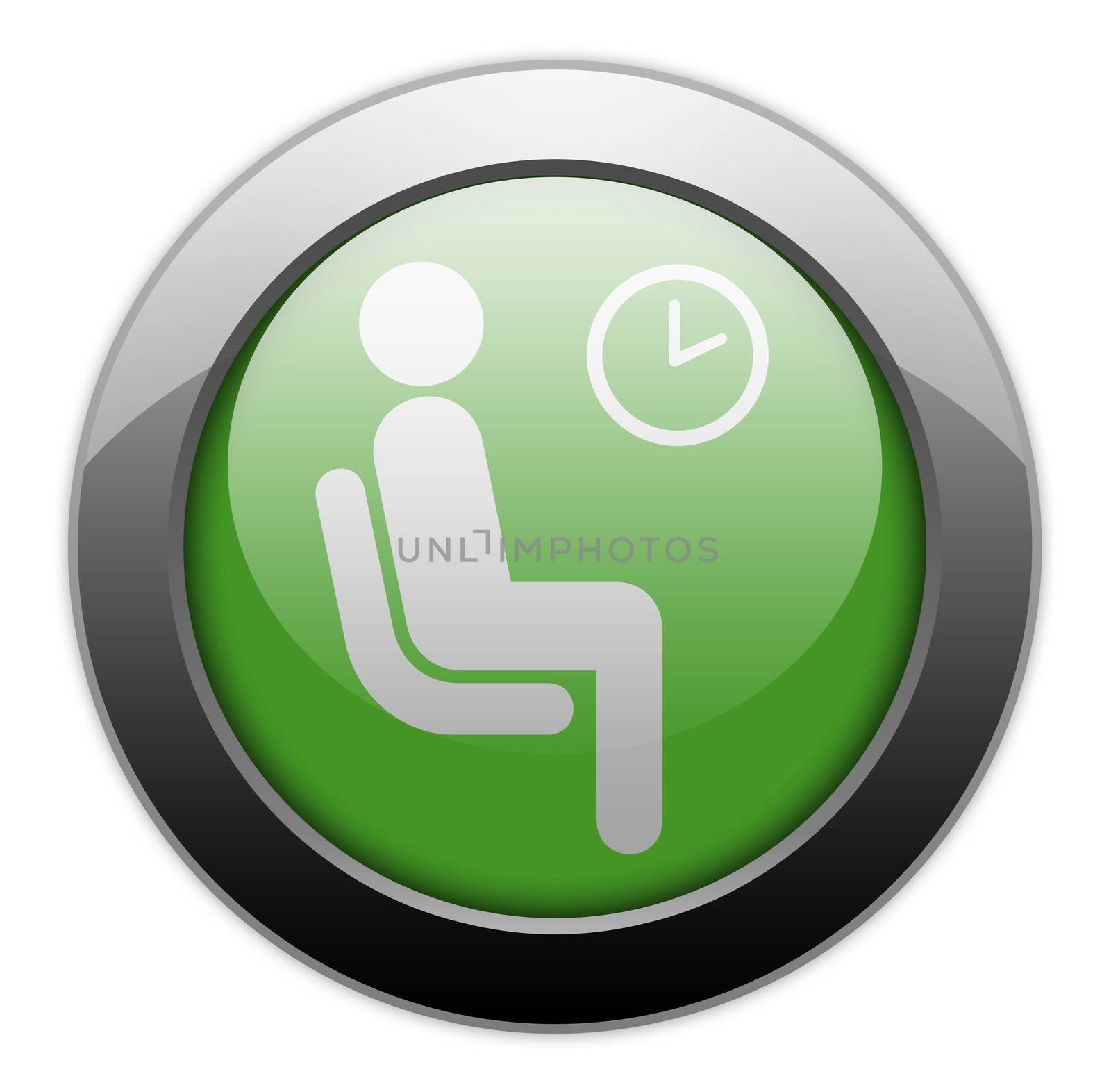 Icon, Button, Pictogram Waiting Room by mindscanner