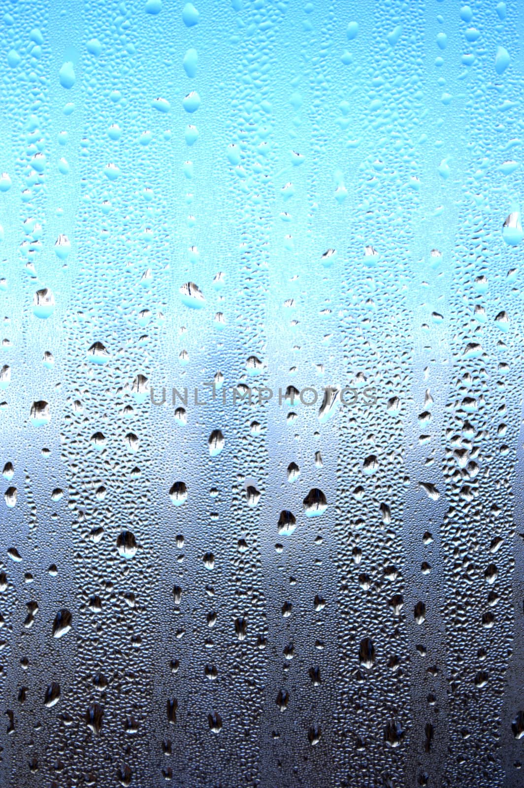 background with drops on glass