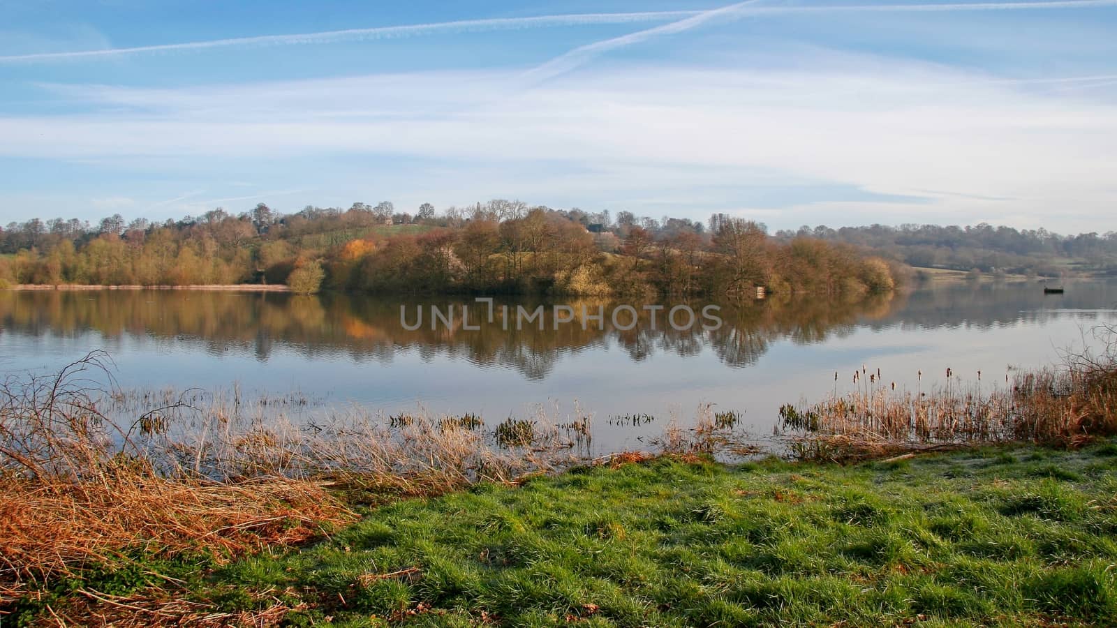 Autumnal View of Weir Wood Reservoir in East Grinstead by phil_bird