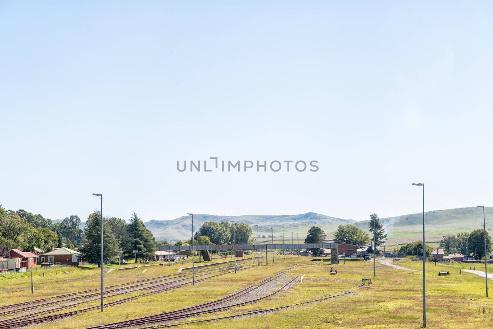 FRANKLIN, SOUTH AFRICA - MARCH 26, 2018: The railway station in Franklin, a small village in the Kwazulu-Natal Province