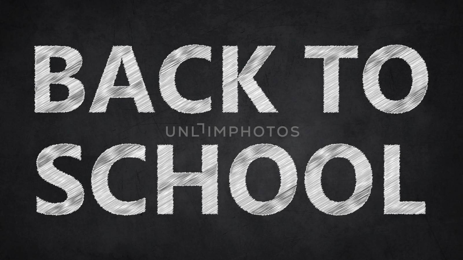 White text Back to school. The effect of the scribble by nolimit046