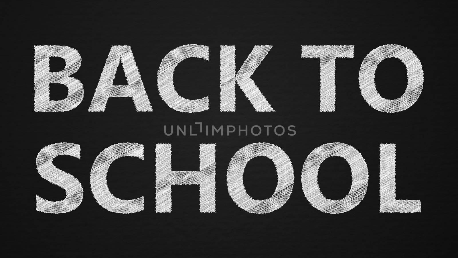 White text Back to school. The effect of the scribble by nolimit046