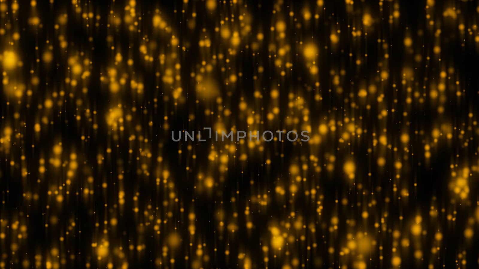 Lights on yellow background. Abstract backdrop. 3d rendered