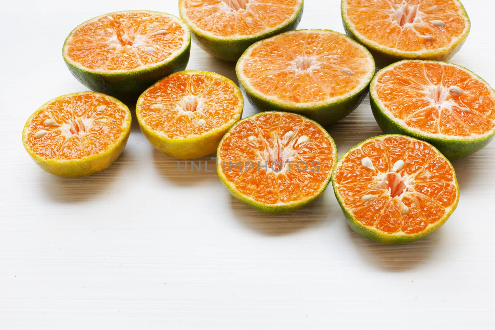 Fresh Orange  isolated on white background.