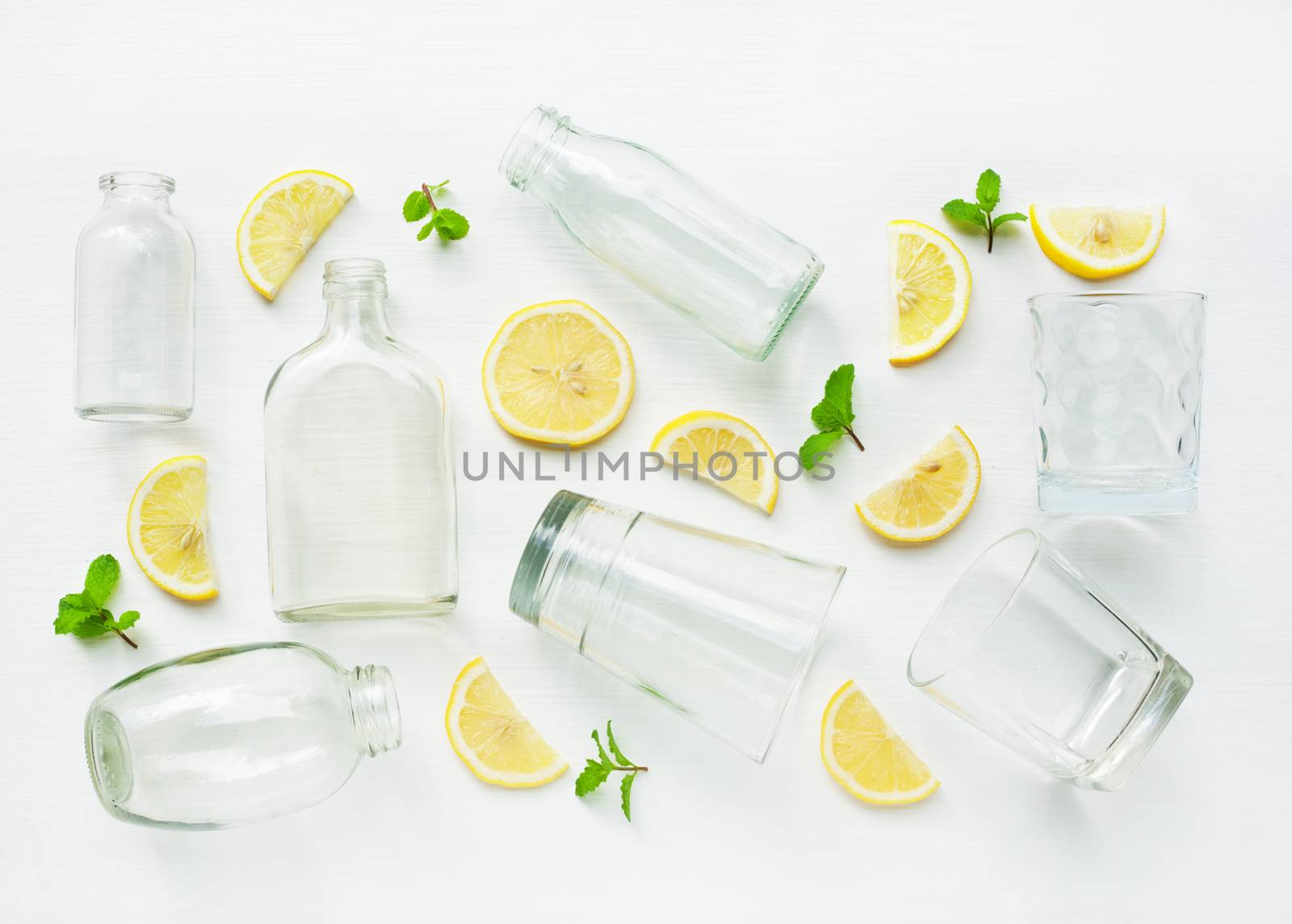 Health Benefits Of Drinking Warm Lemon Water, white background.