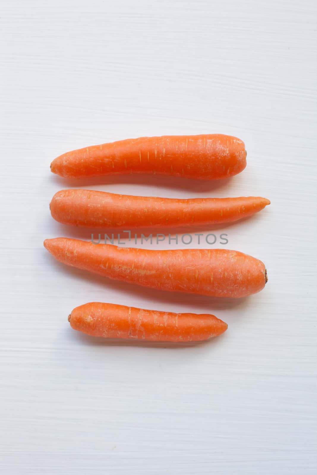 Carrot isolated on white background.