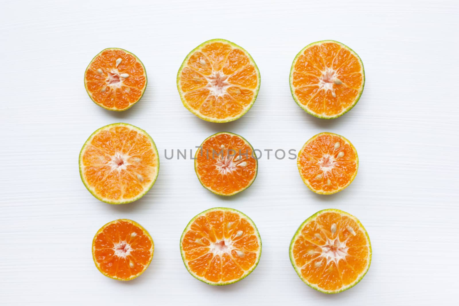 Fresh Orange  isolated on white background.