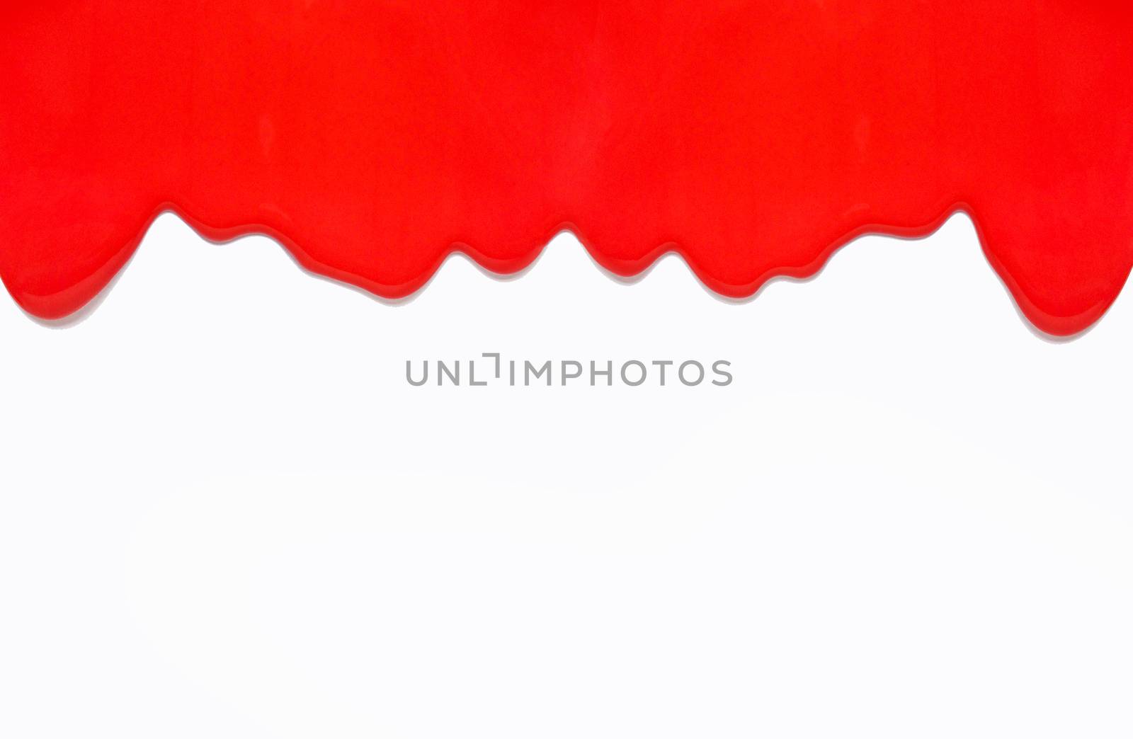 Red color dripping, Color Dropping Background. White background