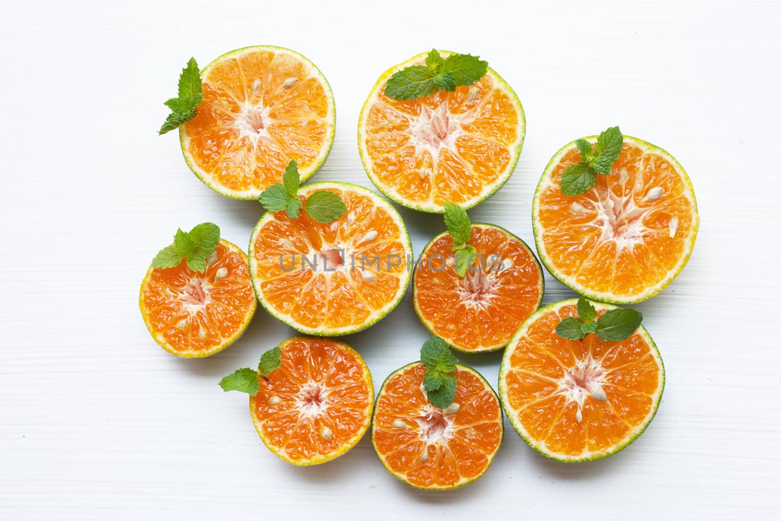 Fresh Orange  isolated on white background.