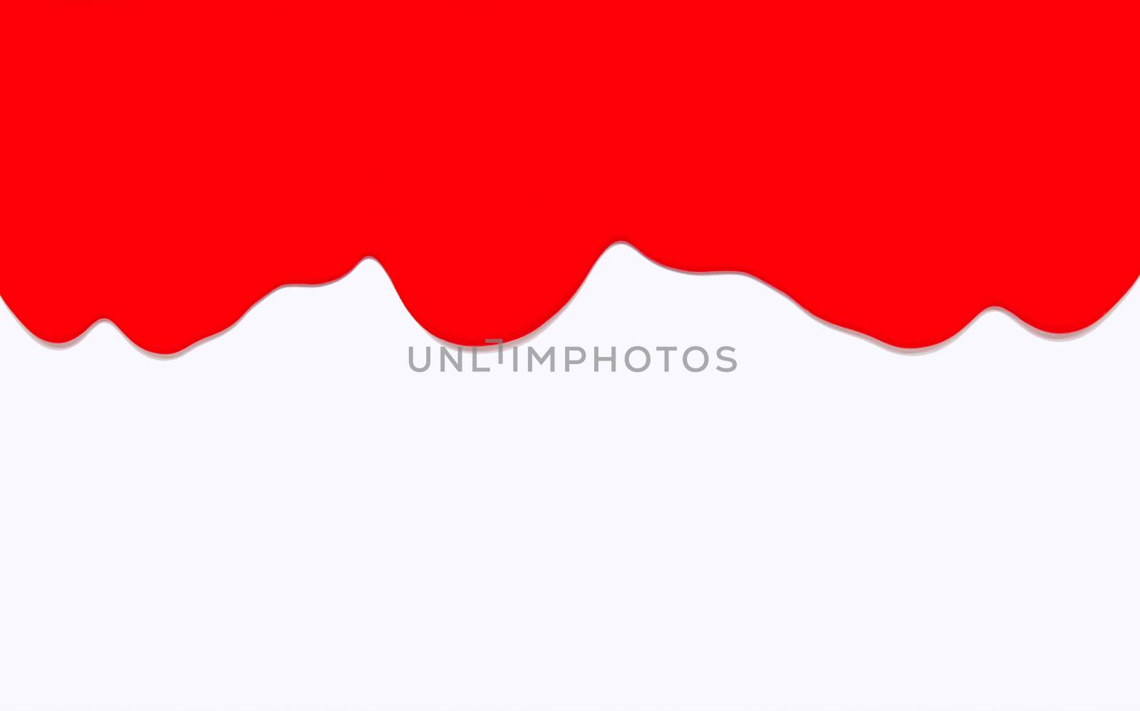 Red color dripping, Color Dropping Background. White background