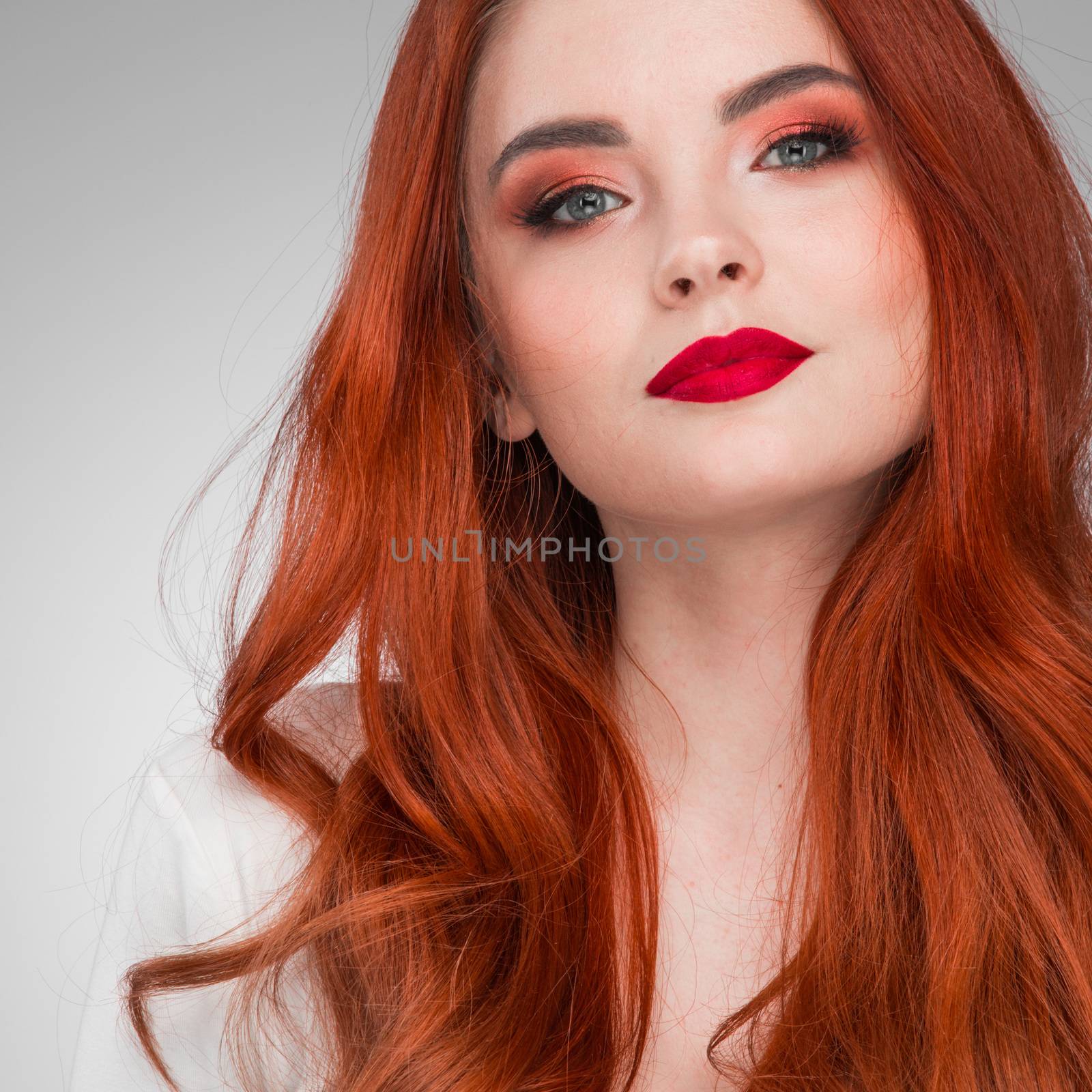 Gorgeous redhead model girl by Yellowj