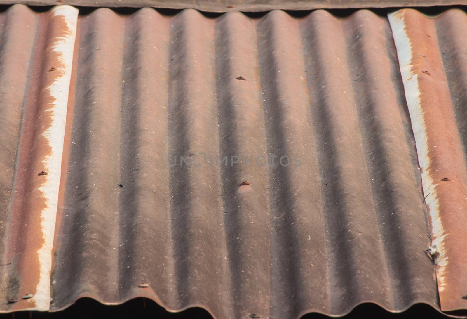 Roof rusty corrugated iron metal texture by peerapixs