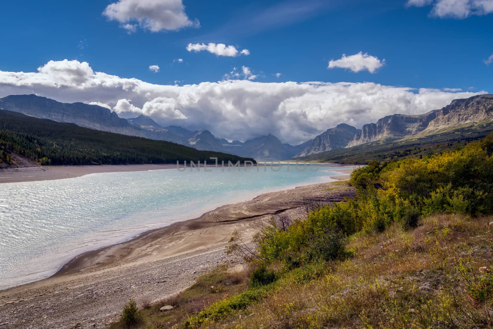 Storm Clouds Gathering over Lake Sherburne by phil_bird