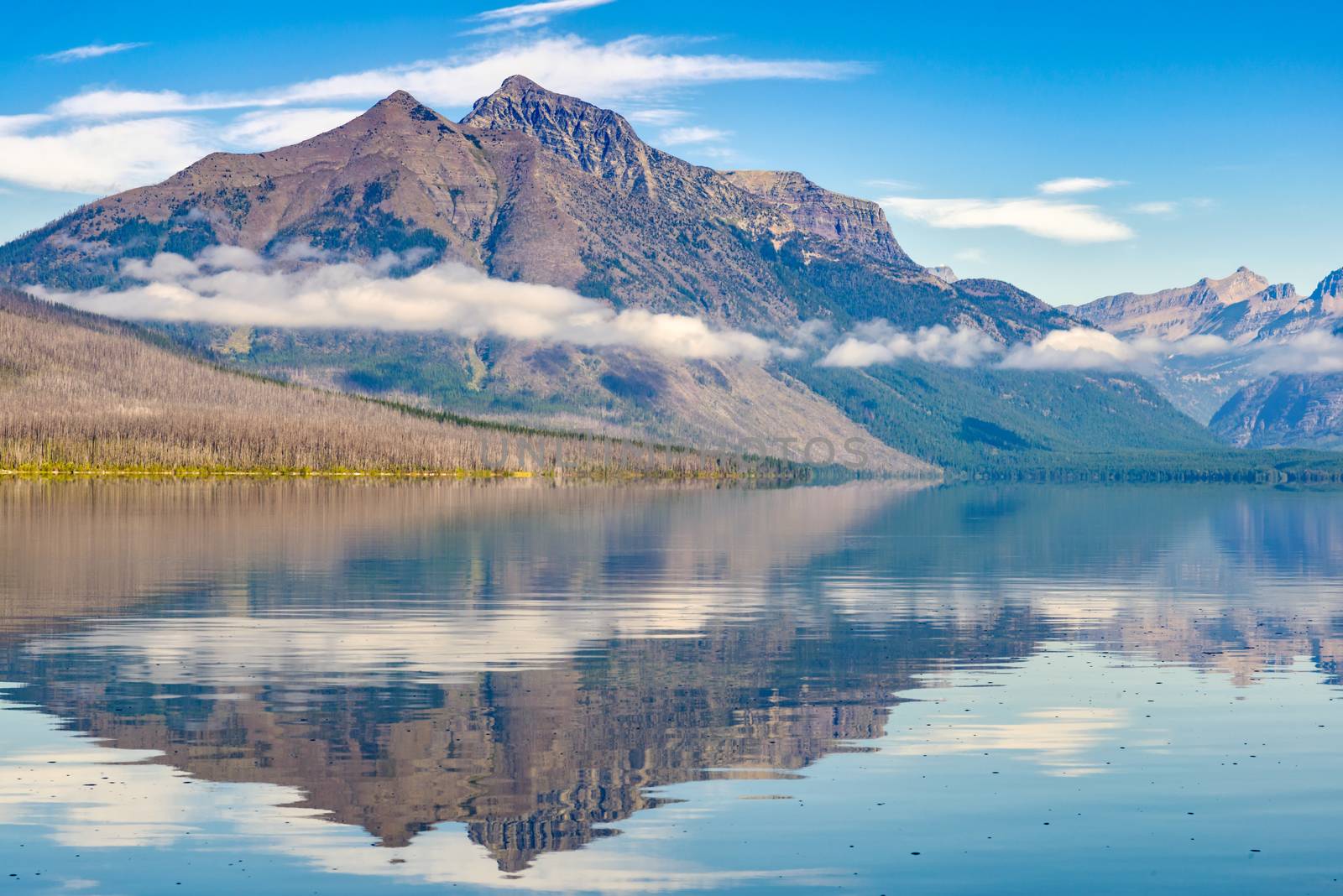 View of Lake McDonald in Montana