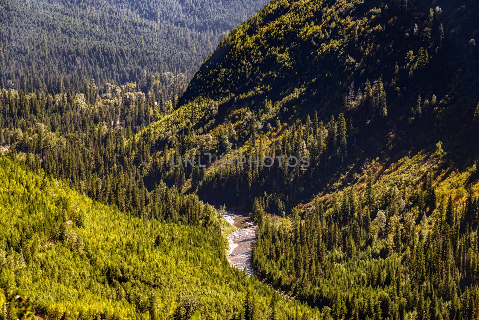 Scenic View of Glacier National Park by phil_bird