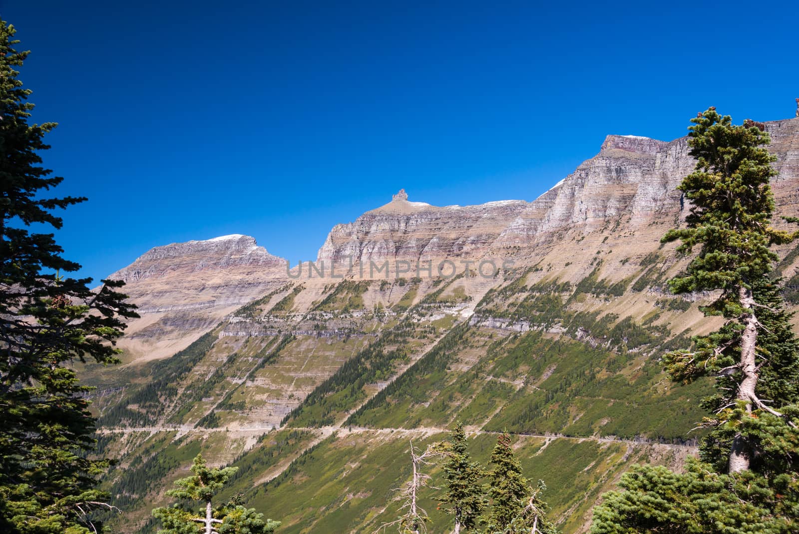 Scenic view of Glacier National Park by phil_bird