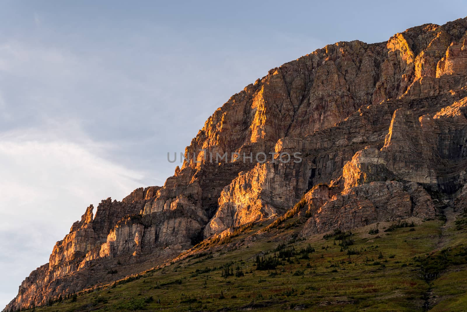 Scenic view of Glacier National Park by phil_bird