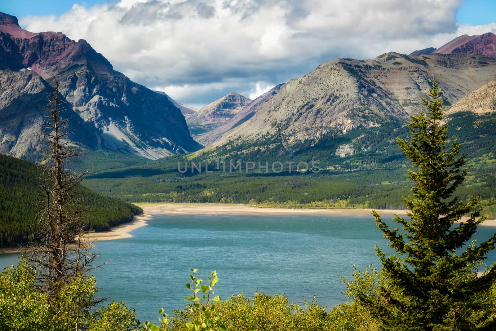 Shoreline of Lower Two Medicine Lake by phil_bird