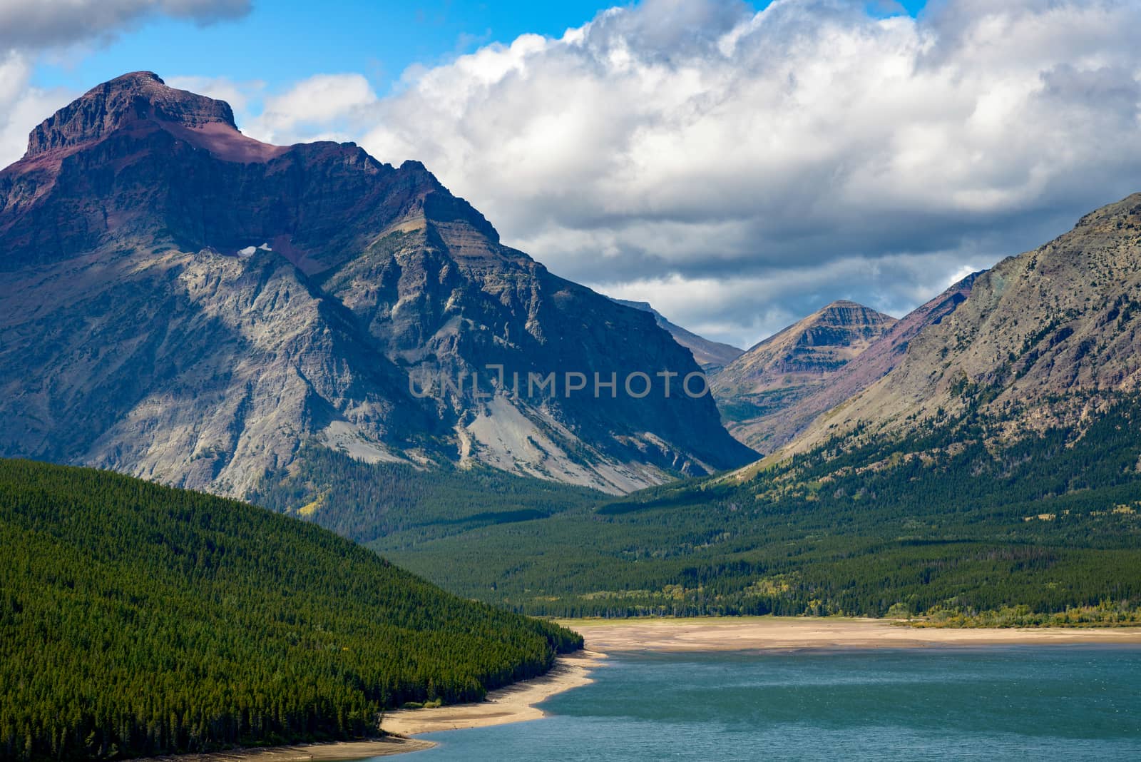 Shoreline of Lower Two Medicine Lake by phil_bird