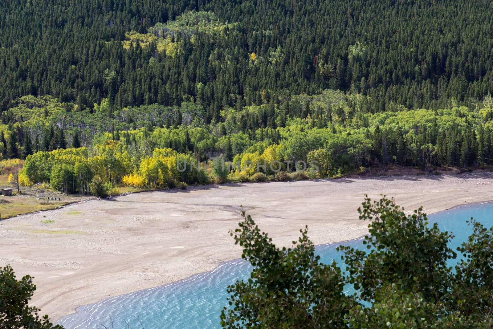 Shoreline of Lower Two Medicine Lake by phil_bird