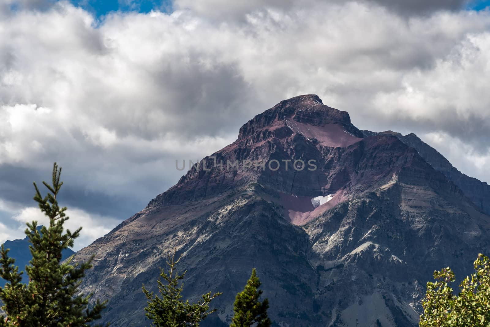 Purple Mountain next to Lower Two Medicine Lake by phil_bird