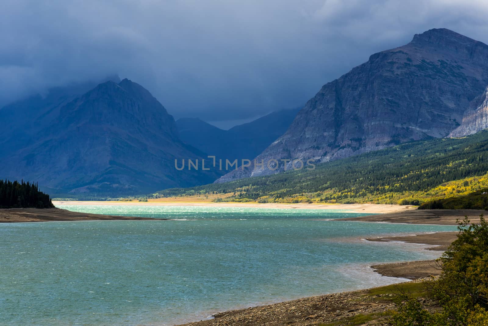 Storm clouds gathering over Lake Sherburne by phil_bird