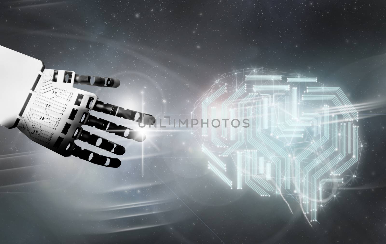 Robot digital brain contact by unikpix