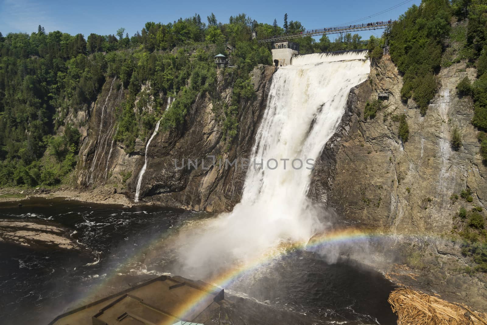 The waterfall Montmorency in Montmorency Falls Park, in Quebec by edella