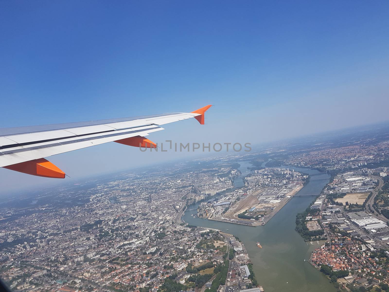 City view from Airplane by Wow_Dan